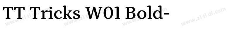 TT Tricks W01 Bold字体转换
